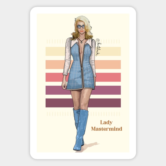 1970s Lady Mastermind Magnet by pastelrake